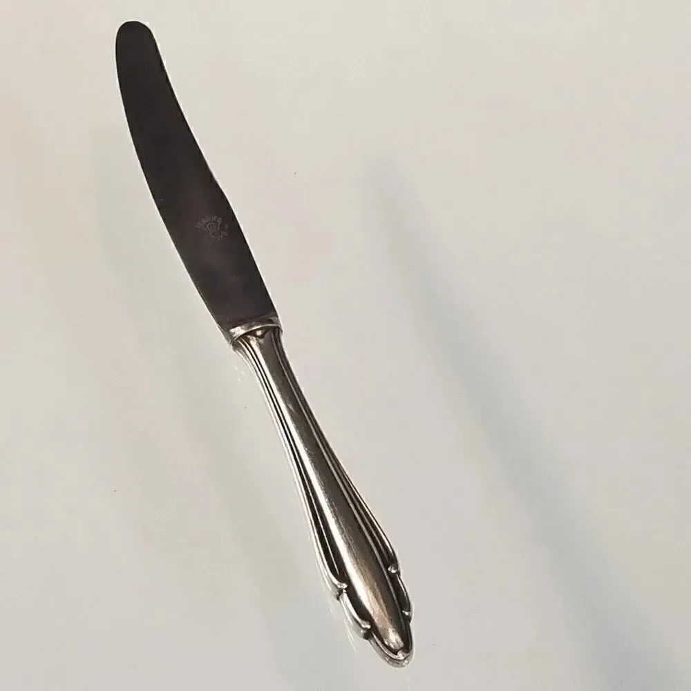 Vintage Gowe Wellner German Sliver Plate Knife Marke GW Gowe 90 18
